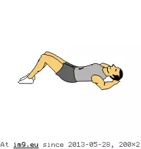 #Animated #Crunch5 #Abdominal Abdominal Crunch5 (animated) GIF (Bild von album Core exercises animations))