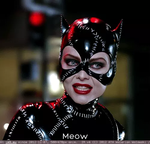 #Catwoman #Meow Catwoman meow GIF (Image of album Rehost))