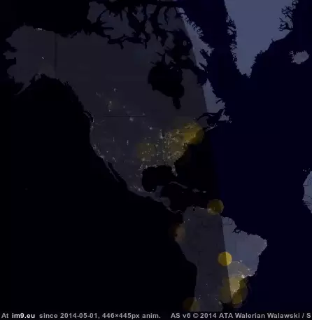 #Source #South #North #Rises #Tweets #Sun #Americans #Visualization [Dataisbeautiful] Visualization of Tweets as Sun Rises over North and South Americans [Source in Comments] GIF (Imagen de album My r/DATAISBEAUTIFUL favs))