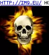  #Fireskull  Fireskull GIF (Obraz z album Evil, dark GIF's - avatars and horrors))