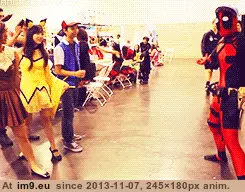 #Gifs #Deadpool #Funny [Funny] Best of Deadpool (gifs) 19 GIF (Obraz z album My r/FUNNY favs))
