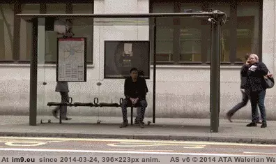 #Funny #Bus #Shenanigans #Stop [Funny] Bus Stop shenanigans GIF (Imagen de album My r/FUNNY favs))