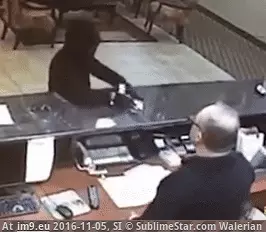 #Funny  #Robbery [Funny] Disarmed Robbery GIF (Image of album My r/FUNNY favs))