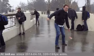 #Funny #Freezing #Drifting #Rain [Funny] Drifting in the freezing rain GIF (Изображение из альбом My r/FUNNY favs))