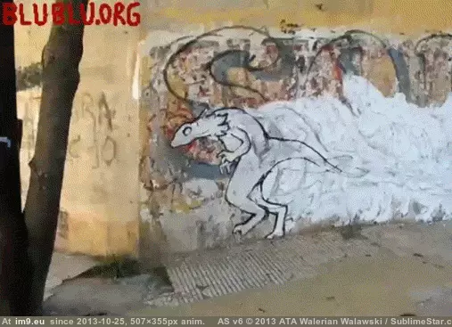 #Funny #Evolving #Graffiti [Funny] Evolving graffiti GIF (Image of album My r/FUNNY favs))