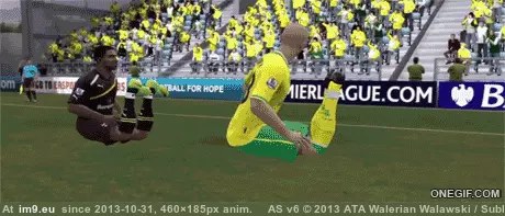 #Funny #Fifa #Bug [Funny] FIFA bug. GIF (Imagen de album My r/FUNNY favs))