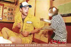 #Funny #Waiter #Monkey [Funny] Monkey Waiter GIF (Image of album My r/FUNNY favs))