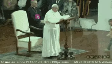 #Funny #Pope #New [Funny] New Pope GIF (Изображение из альбом My r/FUNNY favs))