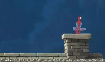 #Gif #Funny #Spiderman #Kansas #Man #Spider [Funny] Spider-Man in Kansas GIF (Image of album My r/FUNNY favs))