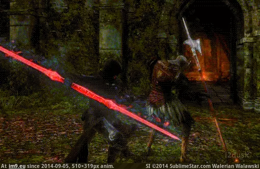 #Gaming #Dark #Darth #Maul #Mod #Souls [Gaming] Dark Souls 2 - Darth Maul mod GIF (Imagen de album My r/GAMING favs))