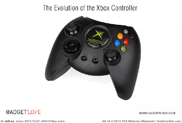 #Gaming #Controller #Evolution #Xbox [Gaming] Evolution of the Xbox controller GIF (Изображение из альбом My r/GAMING favs))