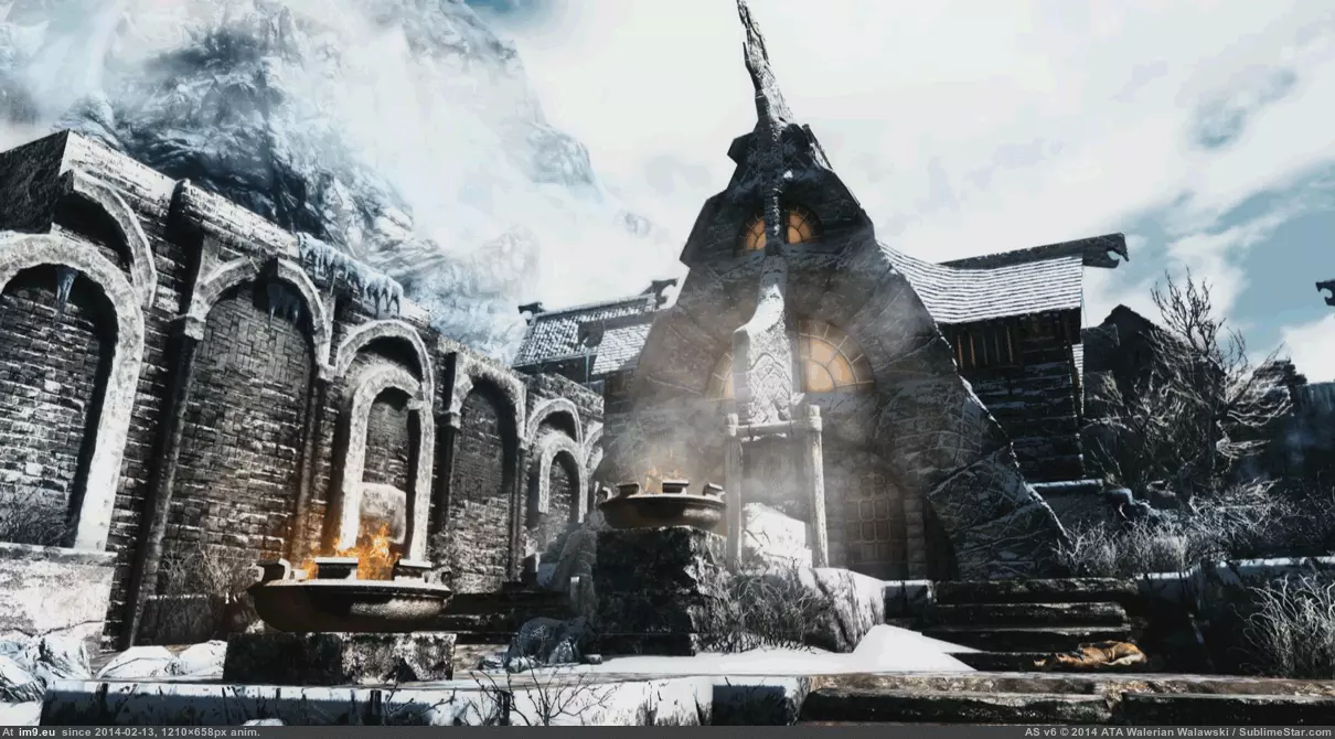 #Gaming #Windhelm #Skyrim [Gaming] Greetings from Windhelm [OC] [skyrim] GIF (Image of album My r/GAMING favs))