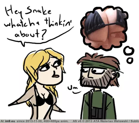 #Gaming #Hey #Whatcha #Snake #Thinkin [Gaming] Hey Snake, whatcha thinkin' about? GIF (Изображение из альбом My r/GAMING favs))