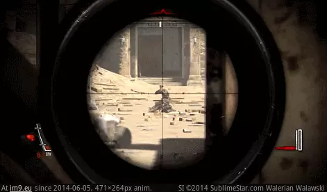 #Gaming #Sniper #Elite #Satisfying [Gaming] Sniper Elite V2 is so satisfying GIF (Image of album My r/GAMING favs))