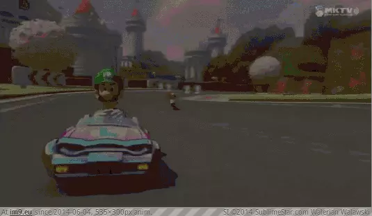 #Gaming #Kart #Stares #Mario [Gaming] Them Stares!!!(Mario Kart 8) GIF (Bild von album My r/GAMING favs))