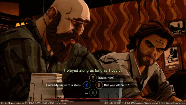 #Gaming #Him #Misunderstood #Glass #Wolf [Gaming] Who else misunderstood [Glass Him] in The Wolf Among Us? GIF (Image of album My r/GAMING favs))