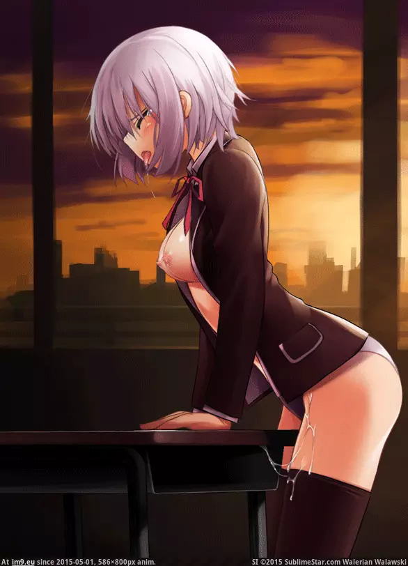 #Hentai #Desk #Gif [Hentai] Getting off on her desk (Gif) GIF (Image of album My r/HENTAI favs))