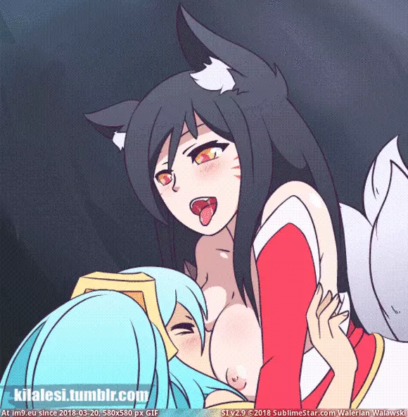 #Hentai #Face #Sona #Kilalesi #Full #Ahri #Titty [Hentai GIF] Sona getting a face full of Ahri titty (Kilalesi) GIF (Image de album My r/HENTAI favs)
