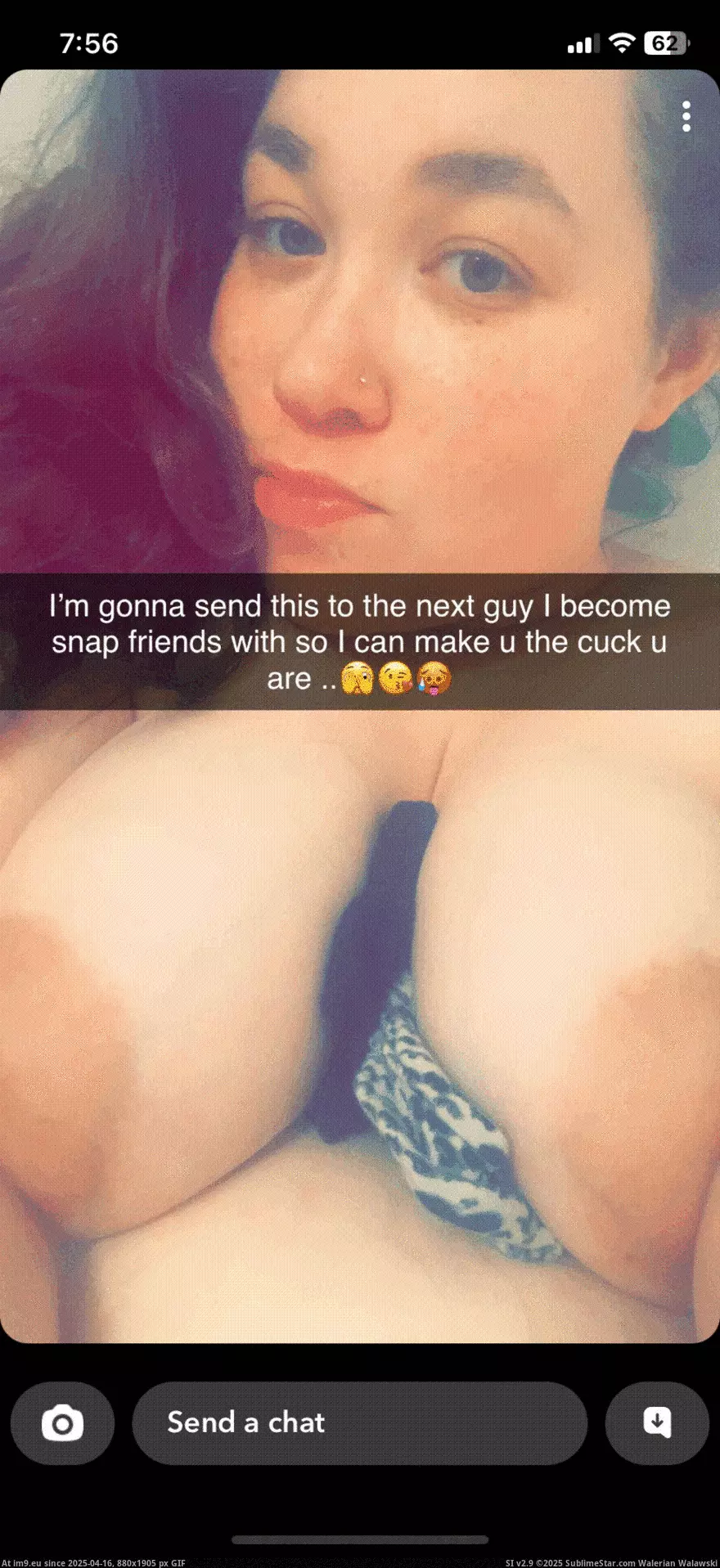 #Tits #Boobs #Wife #Snapchat #Cuck #Big #Selfie IMG_1609 GIF (Image of album Instant Upload))