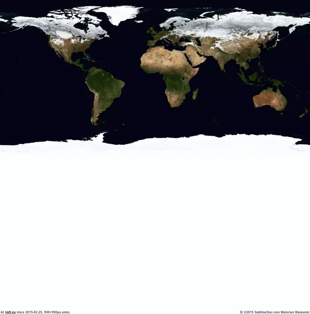 #Seasons #Earth [Mapporn] Earth's seasons (gif) [990x990] GIF (Obraz z album My r/MAPS favs))