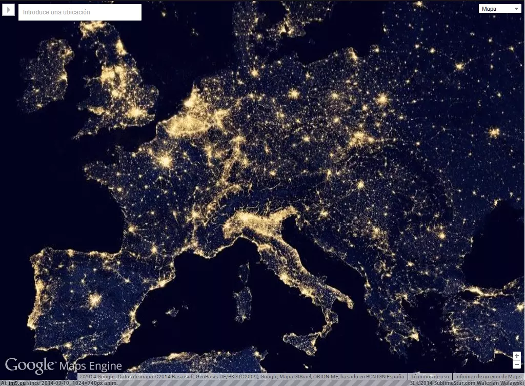 #Lights #1024x740 #Europe [Mapporn] Europe lights [GIF] [1024x740] GIF (Image of album My r/MAPS favs))