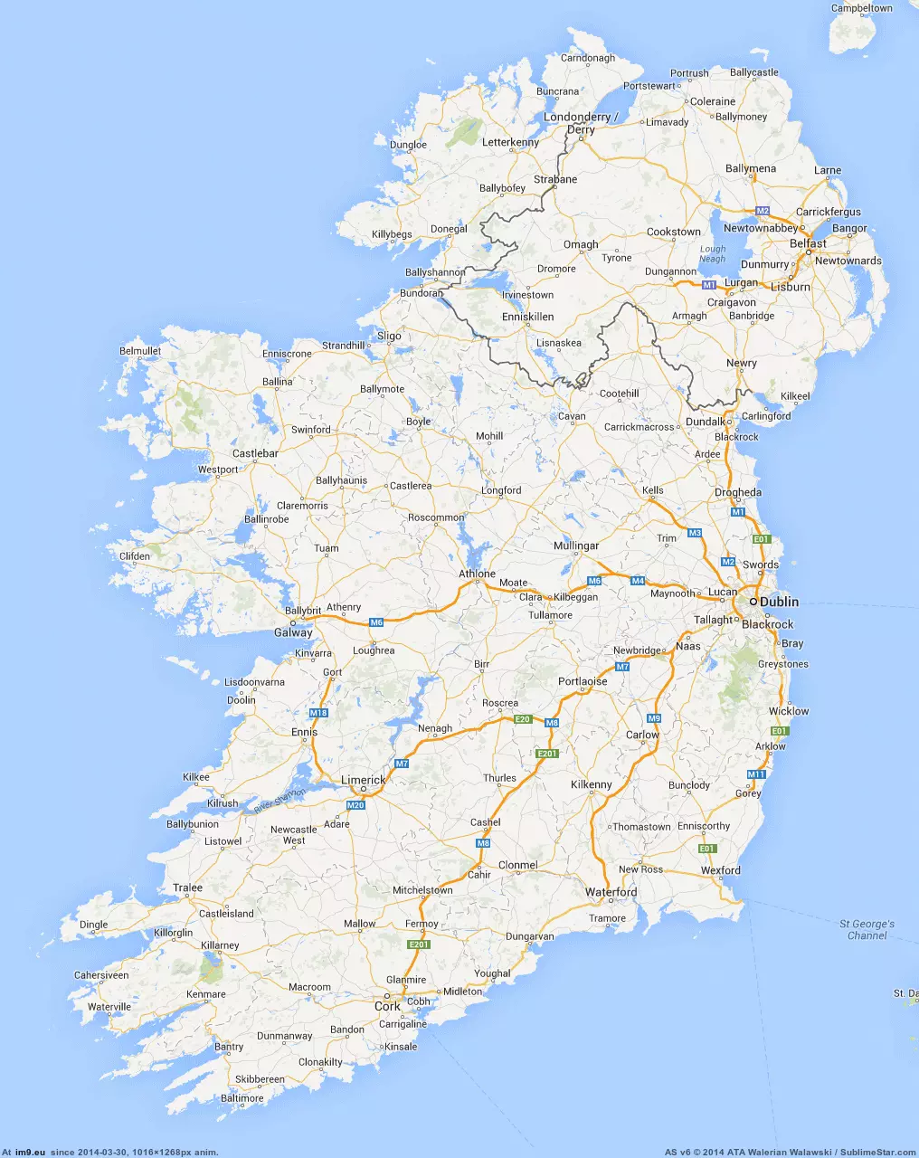 #Lights #Irish #Ireland [Mapporn] Irish lights (ireland) [415x332] GIF (Image of album My r/MAPS favs))