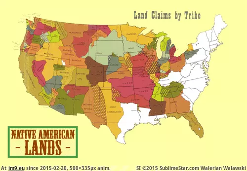 #Time #Loss #Lands #American #Native [Mapporn] Loss of Native American lands over time [GIF] [500x355] GIF (Image of album My r/MAPS favs))