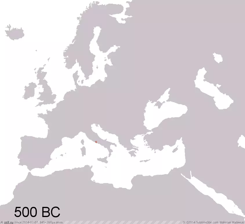 #States #Fall #Empire #Breakaway #Successor #845x760 #Roman #Rise #Includes [Mapporn] Rise and Fall of the Roman Empire (Includes Breakaway and Successor States) [845x760] GIF (Image of album My r/MAPS favs))