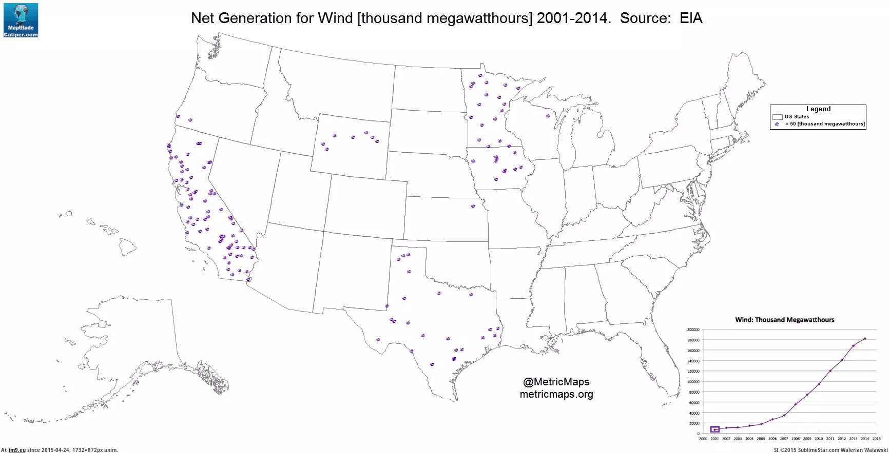 #Parts #Energy #Continues #Usa #Wind [Mapporn]  Wind Energy Continues to Expand in Most Parts of USA [1239x634] [GIF] GIF (Image of album My r/MAPS favs))