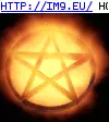 #Fire  #Pentagram Pentagram Fire GIF (Imagen de album Evil, dark GIF's - avatars and horrors))