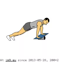 #Animated #Board #Balance #Extreme Push Up With Extreme Balance Board (animated) GIF (Image of album Core exercises animations))