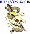 #Death #Scull #Glory Scull Death Or Glory GIF (Image of album Evil, dark GIF's - avatars and horrors))