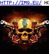 #Guns #Scull Scull Guns GIF (Image of album Evil, dark GIF's - avatars and horrors))