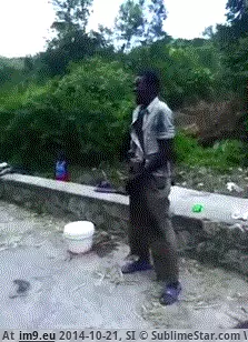 #Wtf #Bath #Lady #Outdoor #Stops #Machete #Ejaculates #Vigorously #Dude #Jerking #Picks #Screaming [Wtf] dude with machete stops by lady having outdoor bath, starts jerking off vigorously whilst screaming, ejaculates then picks GIF (Image de album My r/WTF favs))