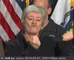 #Wtf #Language #Supposed [Wtf] Is this supposed to mean something in sign language? GIF (Image of album My r/WTF favs))