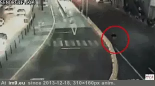 #Wtf #Pedestrian #Lucky [Wtf] Lucky pedestrian GIF (Image de album My r/WTF favs))