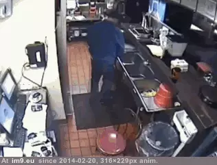 #Wtf #Bathroom #Hut #Break #Pizza [Wtf] Pizza Hut bathroom break GIF (Image of album My r/WTF favs))