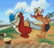 #Wtf #Wood #Stimpy #Ren #Sawing [Wtf] Ren and Stimpy 'sawing wood' GIF (Imagen de album My r/WTF favs))