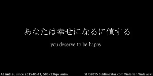 #Happy #Deserve You Deserve To Be Happy GIF (Bild von album Rehost))