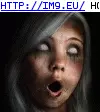 #Girl #Zombie Zombie Girl GIF (Image of album Evil, dark GIF's - avatars and horrors))